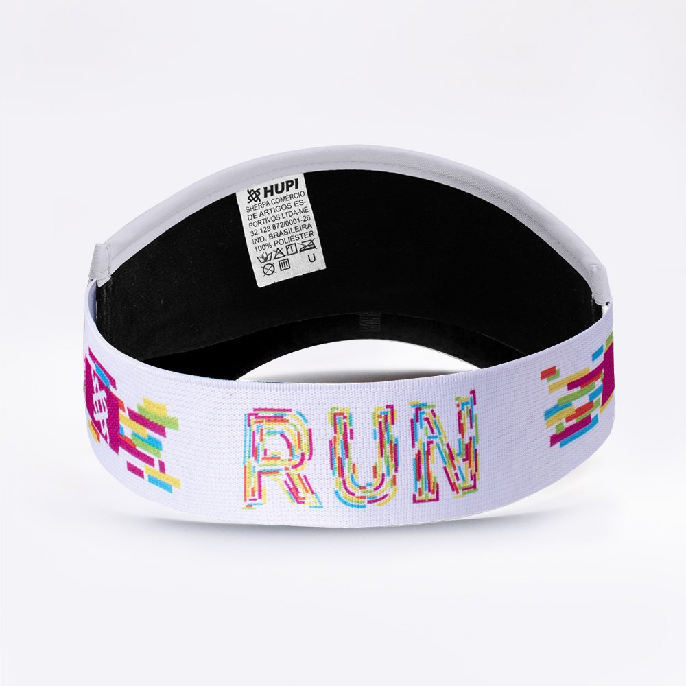 Viseira HUPI Run Colors para Corrida e Beach Tennis