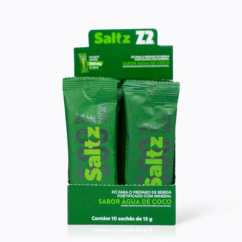 Z2 Saltz 500: Repositor de Eletrólitos em Sachê para Performance Z2Foods — embalagem e apresentação do produto