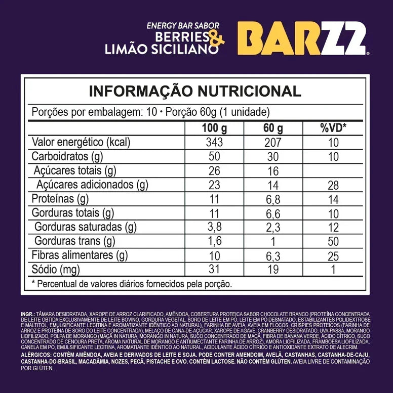 BARZ Z2 Performance – A Barra de Energia Definitiva Z2Foods — imagem 8 de 9