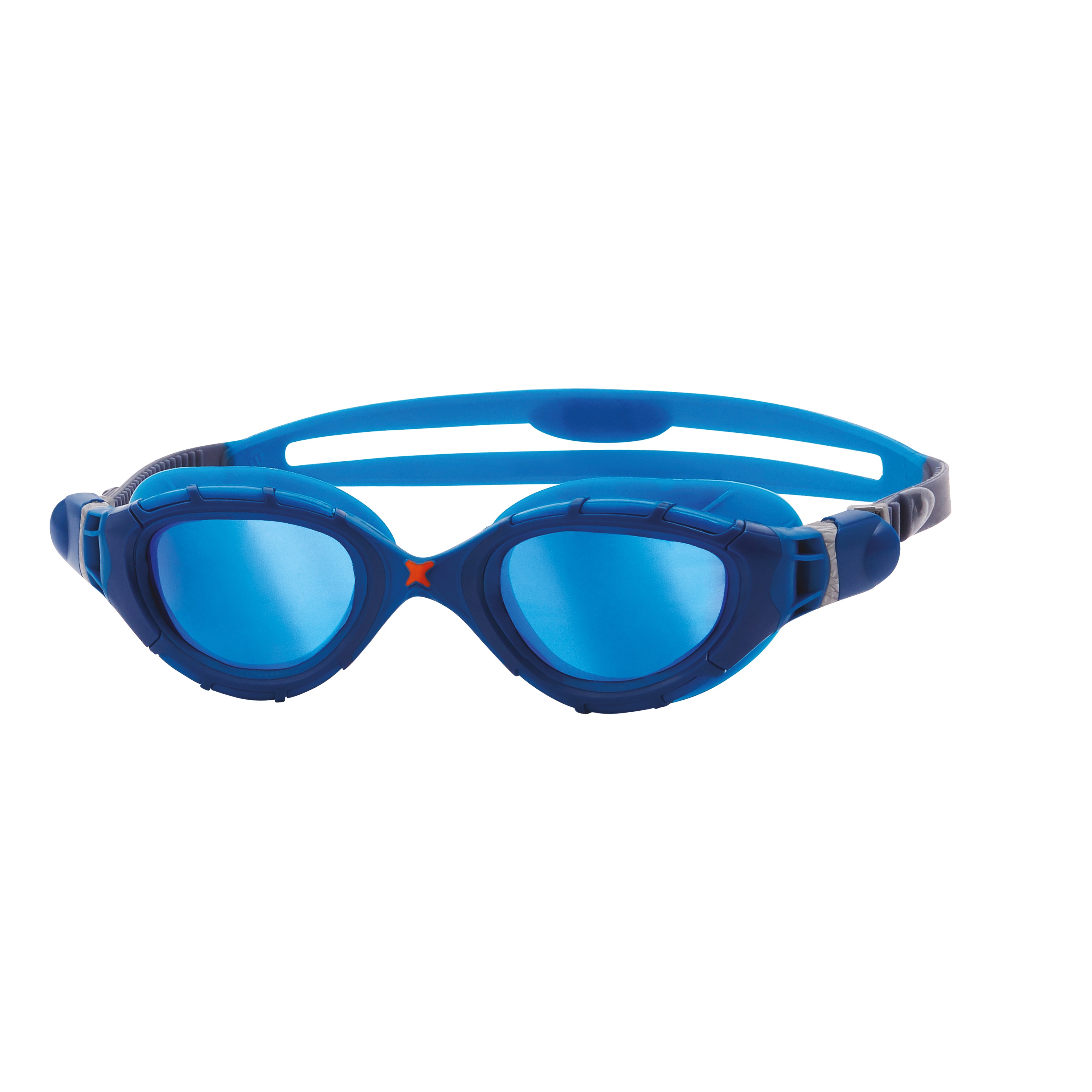 Óculos Zoggs Predator Flex Titanium 461054 azul com lente espelhada azul, vista frontal