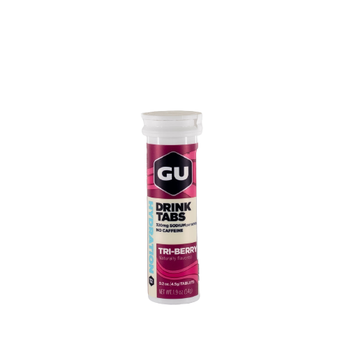 GU Energy tabs - Efervescente - Tri berry - Tubo c/ 12 und