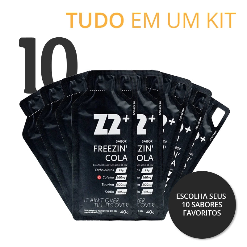 Caixa Energy Gel Z2 — 20 Unidades do Mesmo Sabor para Corrida e Ciclismo
